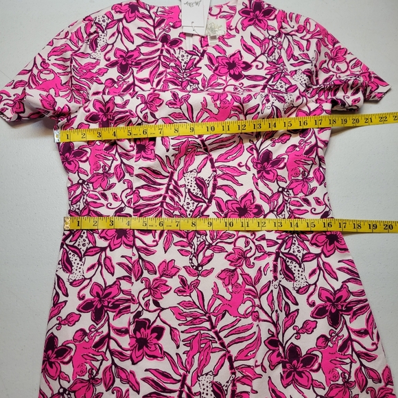 Lilly Pulitzer Mila Short Sleeve Shift Dress Elderflower Blossom Lil Escape - Picture 13 of 14